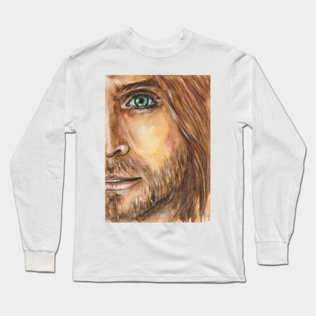 Jared Leto Long Sleeve T-Shirt by Svetlana Pelin
